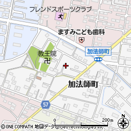 群馬県館林市加法師町3-50周辺の地図