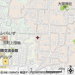 長野県松本市大村341-3周辺の地図