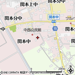 茨城県筑西市関本中51周辺の地図