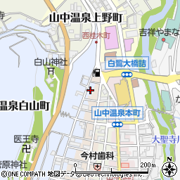石川県加賀市山中温泉白山町ノ25周辺の地図