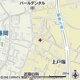 群馬県藤岡市上戸塚105-5周辺の地図