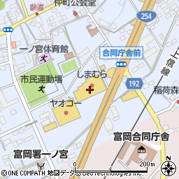 ファッションセンターしまむら富岡店周辺の地図