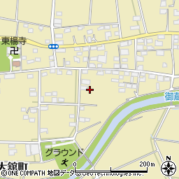 群馬県太田市大舘町周辺の地図
