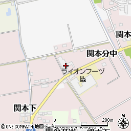 茨城県筑西市関本中818周辺の地図