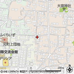 長野県松本市大村341周辺の地図
