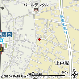 群馬県藤岡市上戸塚105-2周辺の地図