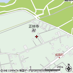 群馬県館林市成島町1563-1周辺の地図