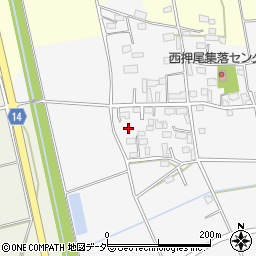 茨城県筑西市押尾41周辺の地図