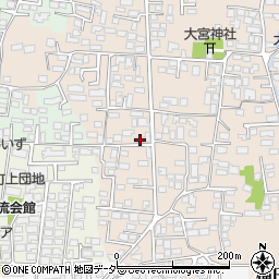 長野県松本市大村336-1周辺の地図