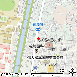 長野県松本市南浅間633周辺の地図