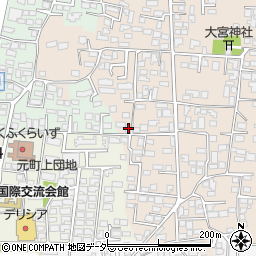 長野県松本市大村601周辺の地図