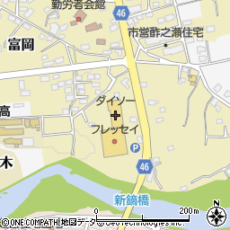 ダイソーフォリオ富岡店周辺の地図