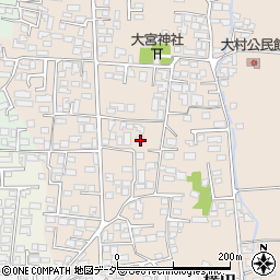 長野県松本市大村328-1周辺の地図