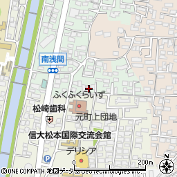 長野県松本市南浅間618周辺の地図