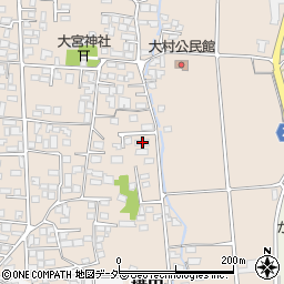 長野県松本市大村320周辺の地図