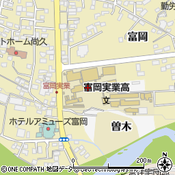 県立富岡実業高校周辺の地図