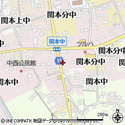 茨城県筑西市関本中75周辺の地図
