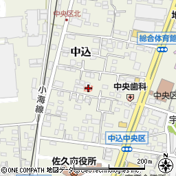 佐久中央医院周辺の地図