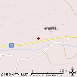 岐阜県飛騨市河合町稲越周辺の地図