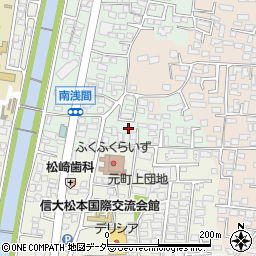 長野県松本市南浅間617周辺の地図