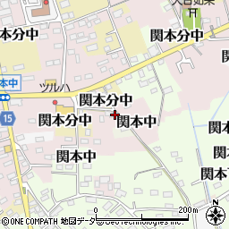 茨城県筑西市関本中68周辺の地図