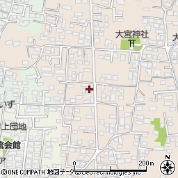 長野県松本市大村335-1周辺の地図