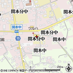 茨城県筑西市関本中73周辺の地図