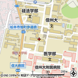 信州大学松本キャンパス周辺の地図