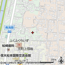 長野県松本市南浅間610周辺の地図