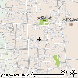 長野県松本市大村355周辺の地図