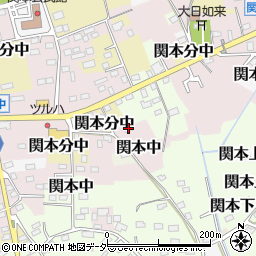 茨城県筑西市関本中154-1周辺の地図