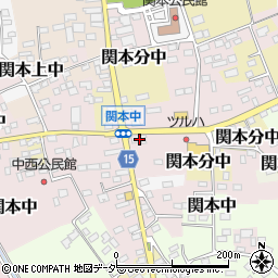 茨城県筑西市関本中76周辺の地図