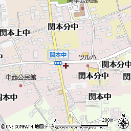 茨城県筑西市関本中76周辺の地図