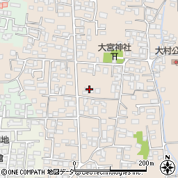 長野県松本市大村349周辺の地図