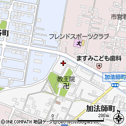 群馬県館林市加法師町3-5周辺の地図