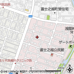 富士之越テラス周辺の地図