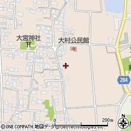 長野県松本市大村130周辺の地図