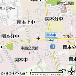 茨城県筑西市関本中87周辺の地図