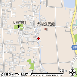 長野県松本市大村107周辺の地図