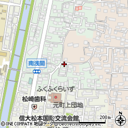 長野県松本市南浅間615周辺の地図