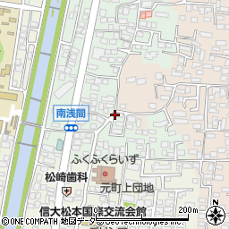 長野県松本市南浅間周辺の地図