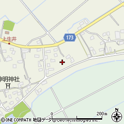 栃木県小山市上生井周辺の地図
