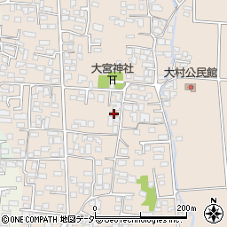 長野県松本市大村357-2周辺の地図