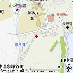 石川県加賀市山中温泉上野町ニ31周辺の地図