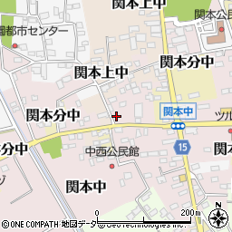 茨城県筑西市関本中82周辺の地図