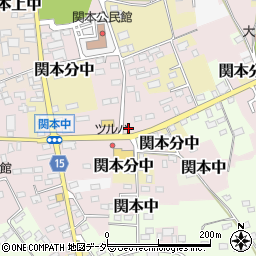 茨城県筑西市関本中95周辺の地図