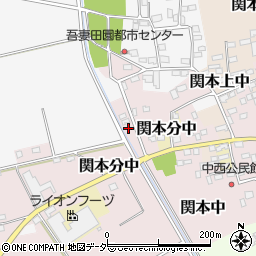 茨城県筑西市関本中2周辺の地図