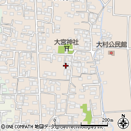 長野県松本市大村358-2周辺の地図