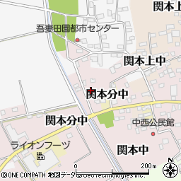 茨城県筑西市関本中51-2周辺の地図