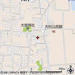 長野県松本市大村371周辺の地図